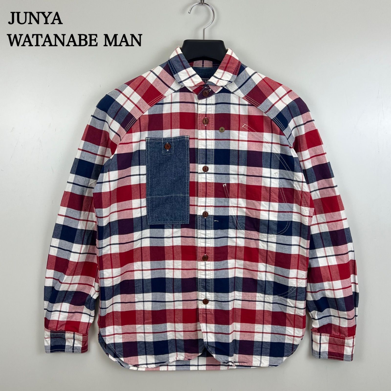 JUNYA WATANABE MAN COMME des GARCONS CDG AD2012 denim patch plaid 