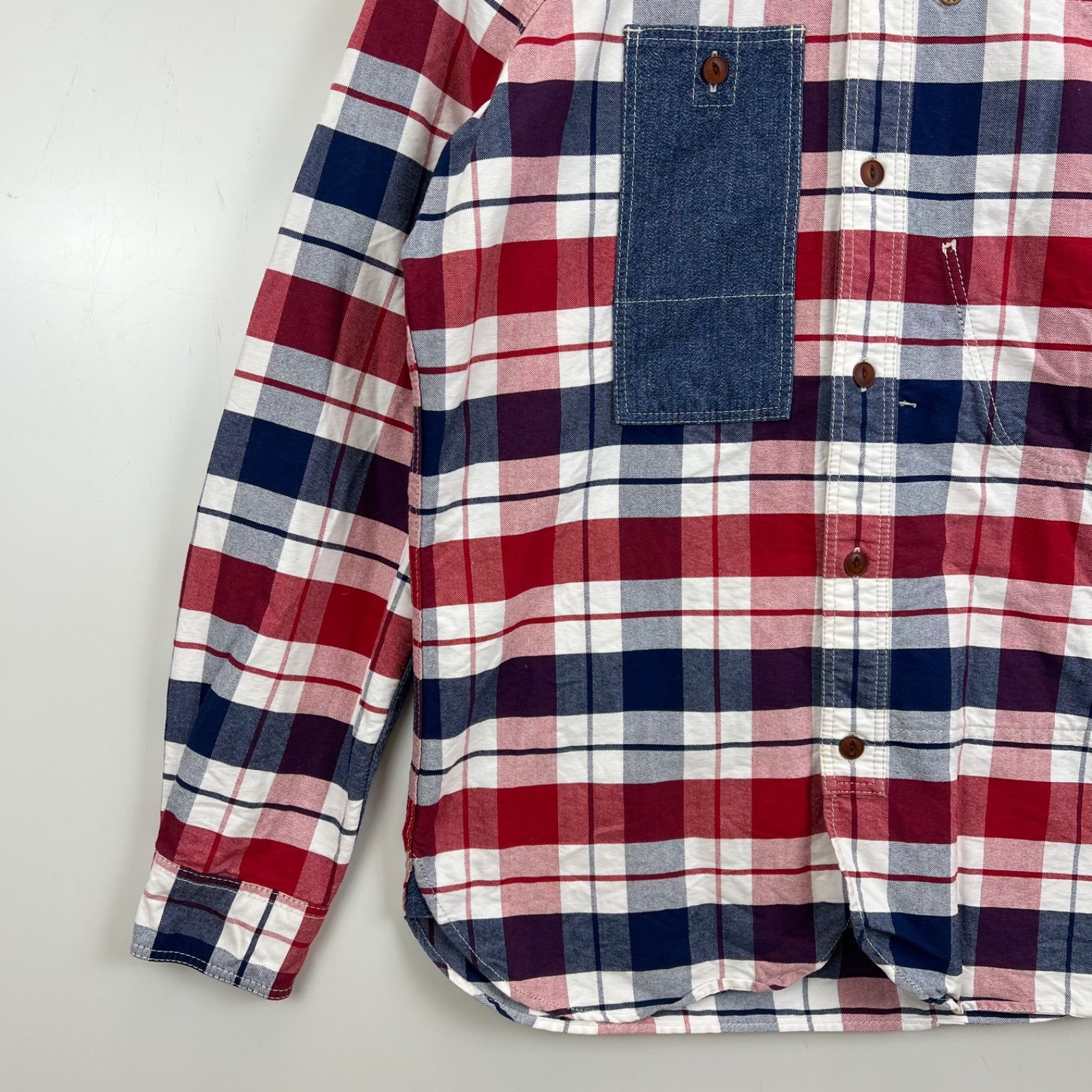 JUNYA WATANABE MAN COMME des GARCONS CDG AD2012 denim patch plaid 