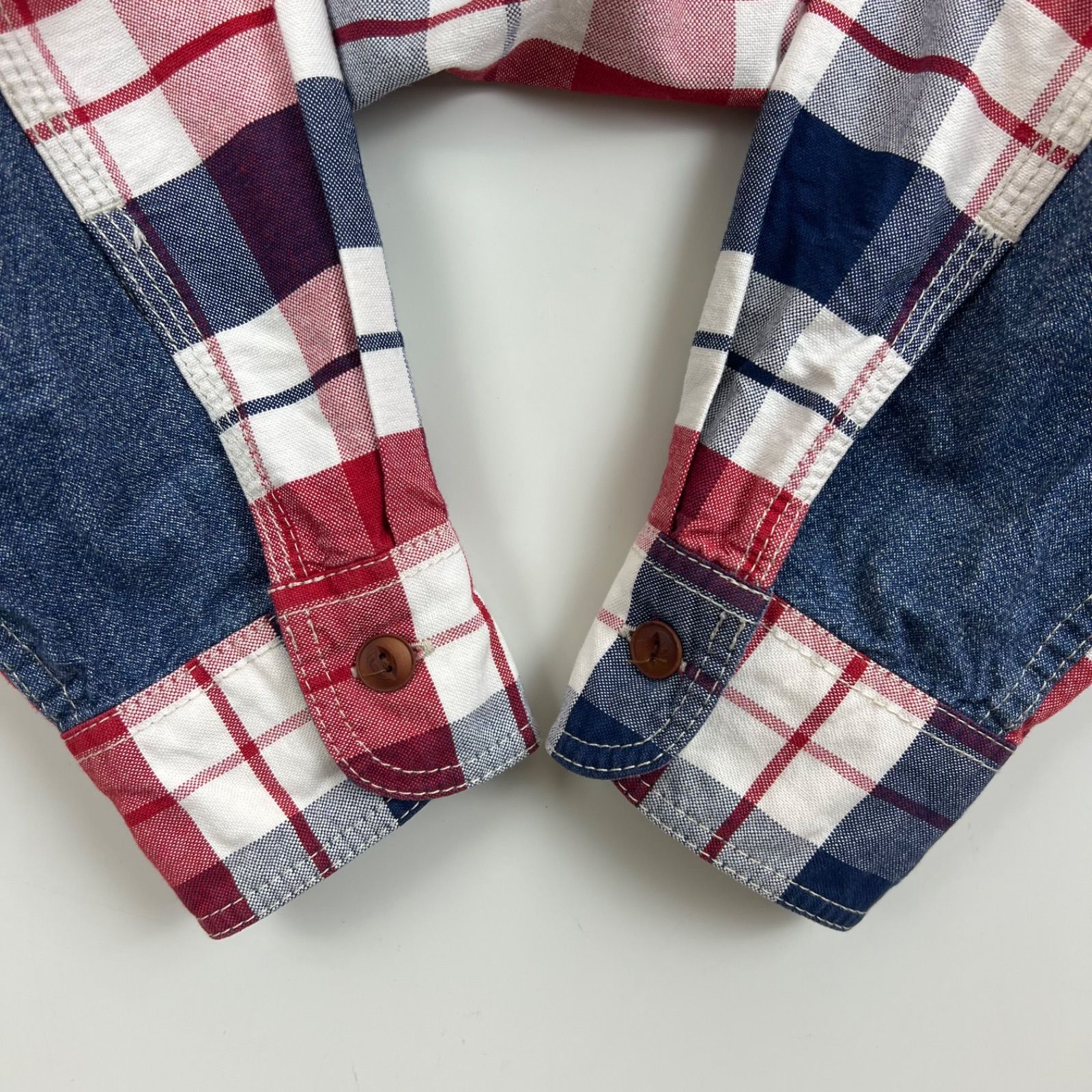 JUNYA WATANABE MAN COMME des GARCONS CDG AD2012 denim patch plaid