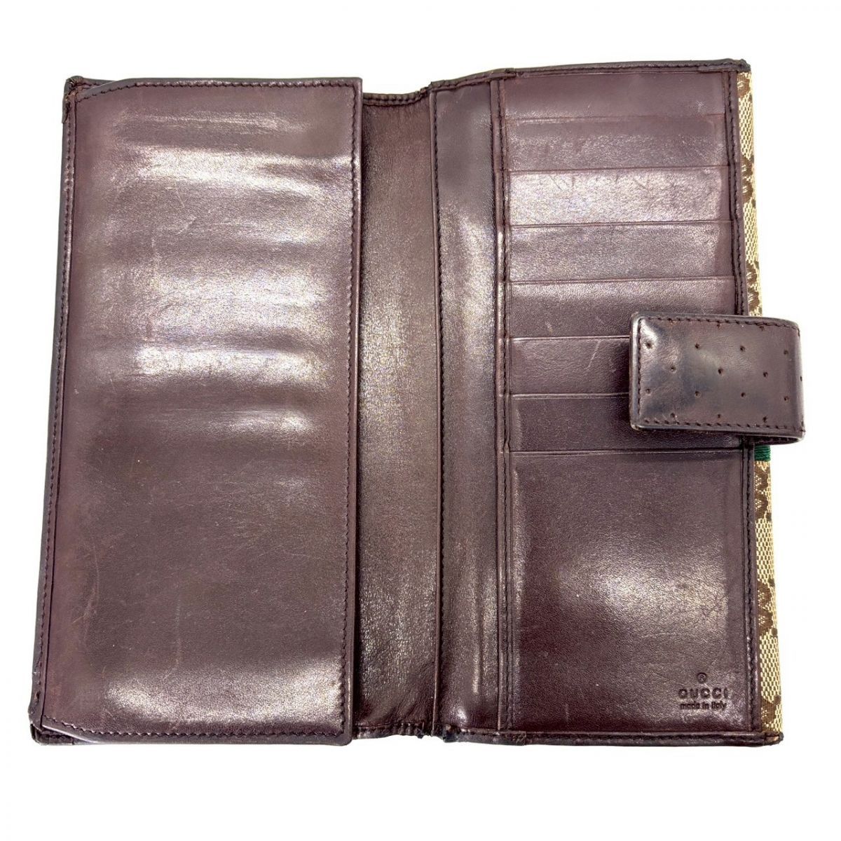 時代を越える気品】 GUCCI 長財布 GGキャンバス インターロッキング
