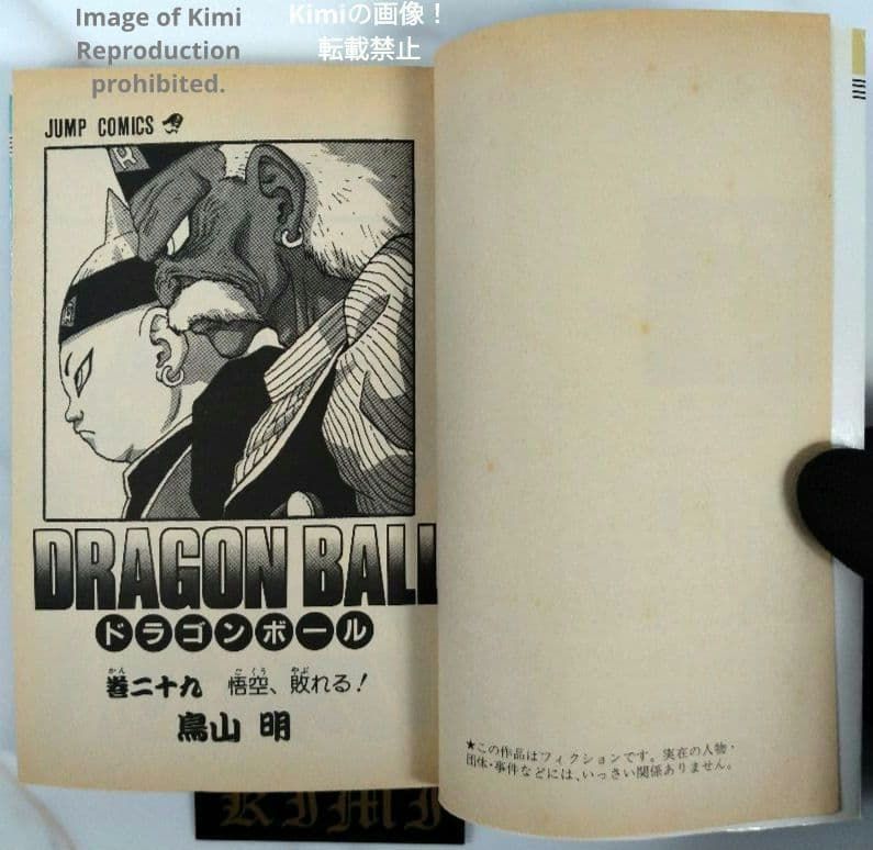 DRAGON BALL 29 Comic Book 初版 第1刷発行 1992 鳥山 明 DRAGON BALL