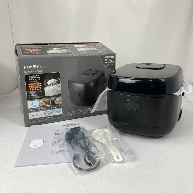 中古美品】 NITORI ニトリ IH 炊飯ジャー 炊飯器 5.5合炊き BC2G02BK 