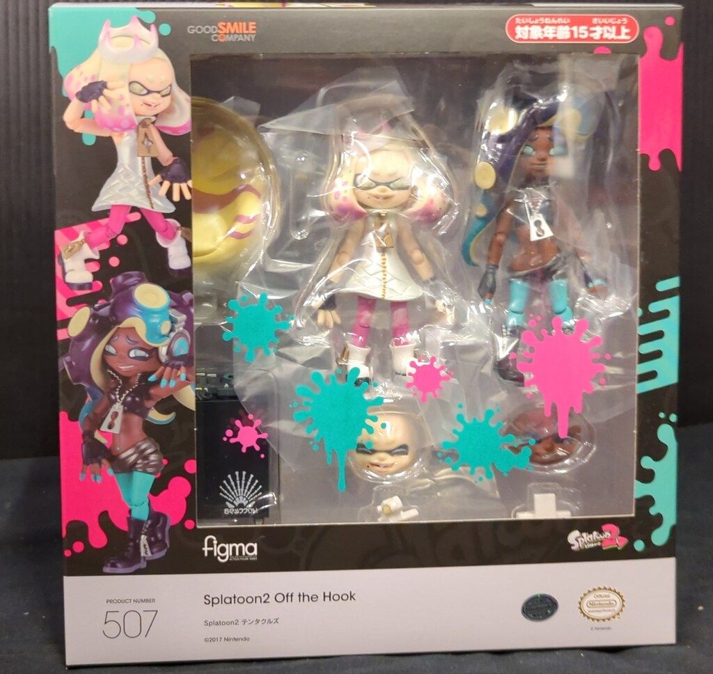 【新品未開封】 テンタクルズ figma 507 スプラトゥーン2　Switch figma 507 Splatoon 2 Tentacles Action Figure Off the Hook Pearl