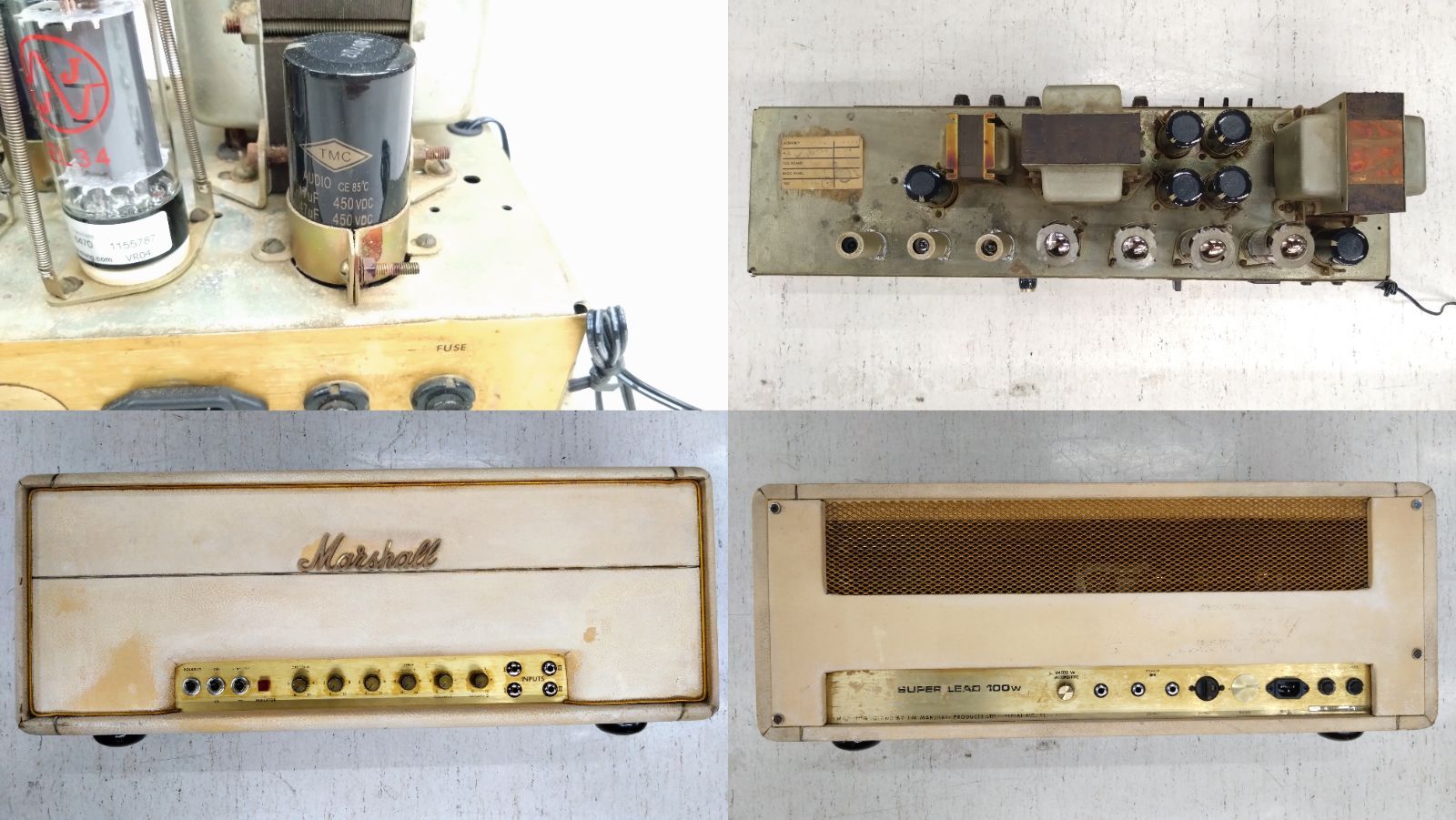 Marshall 1959 Super Lead 100w ヘッドアンプ 1972年製＆1960A 