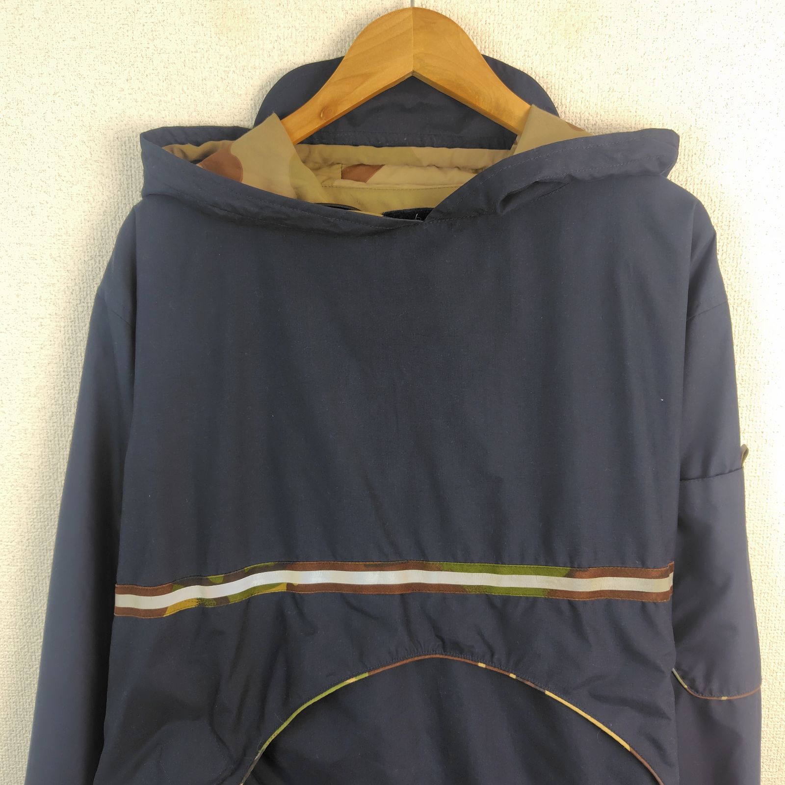 maharishi マハリシ アノラックパーカー ハーフジップ ネイビー L