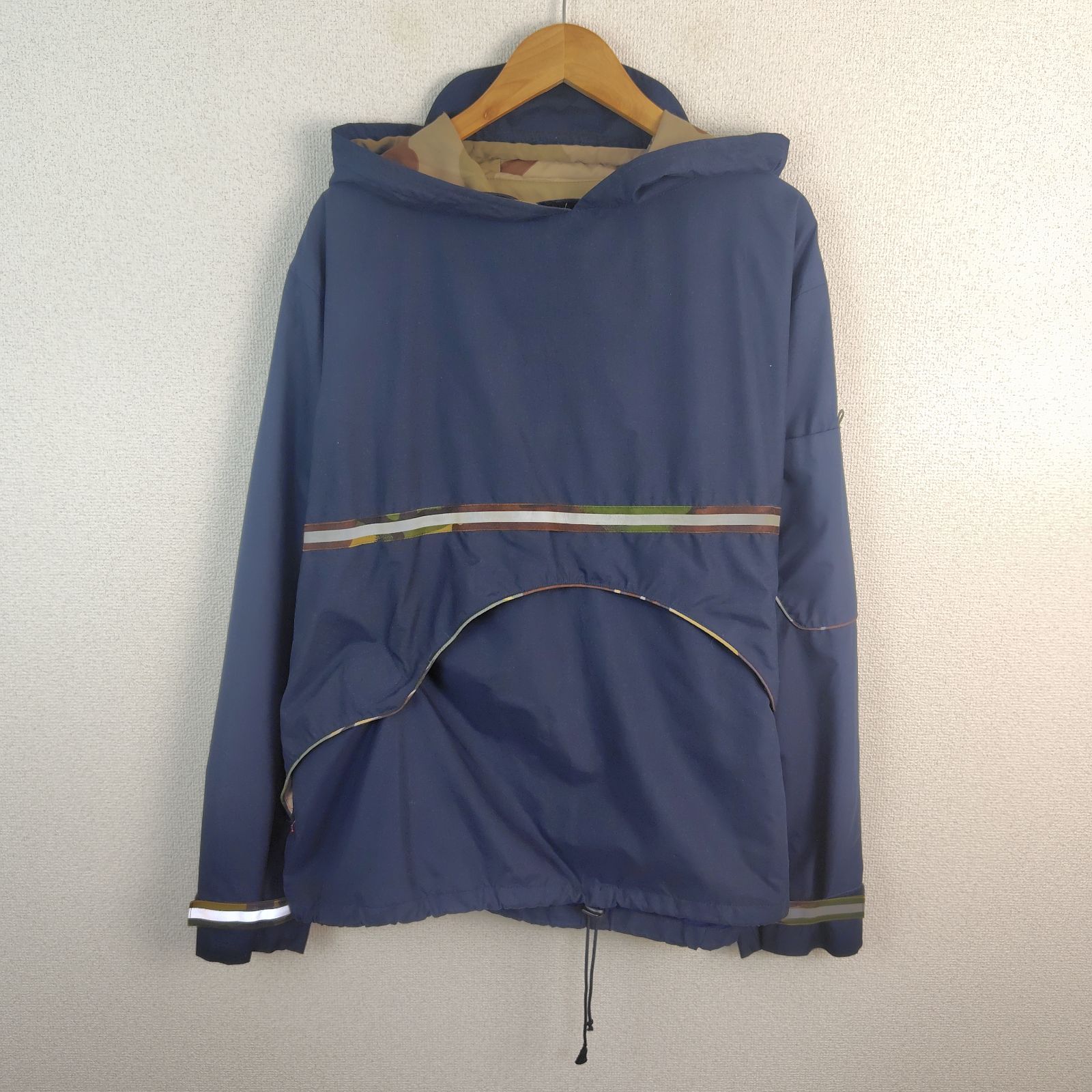 maharishi マハリシ アノラックパーカー ハーフジップ ネイビー L