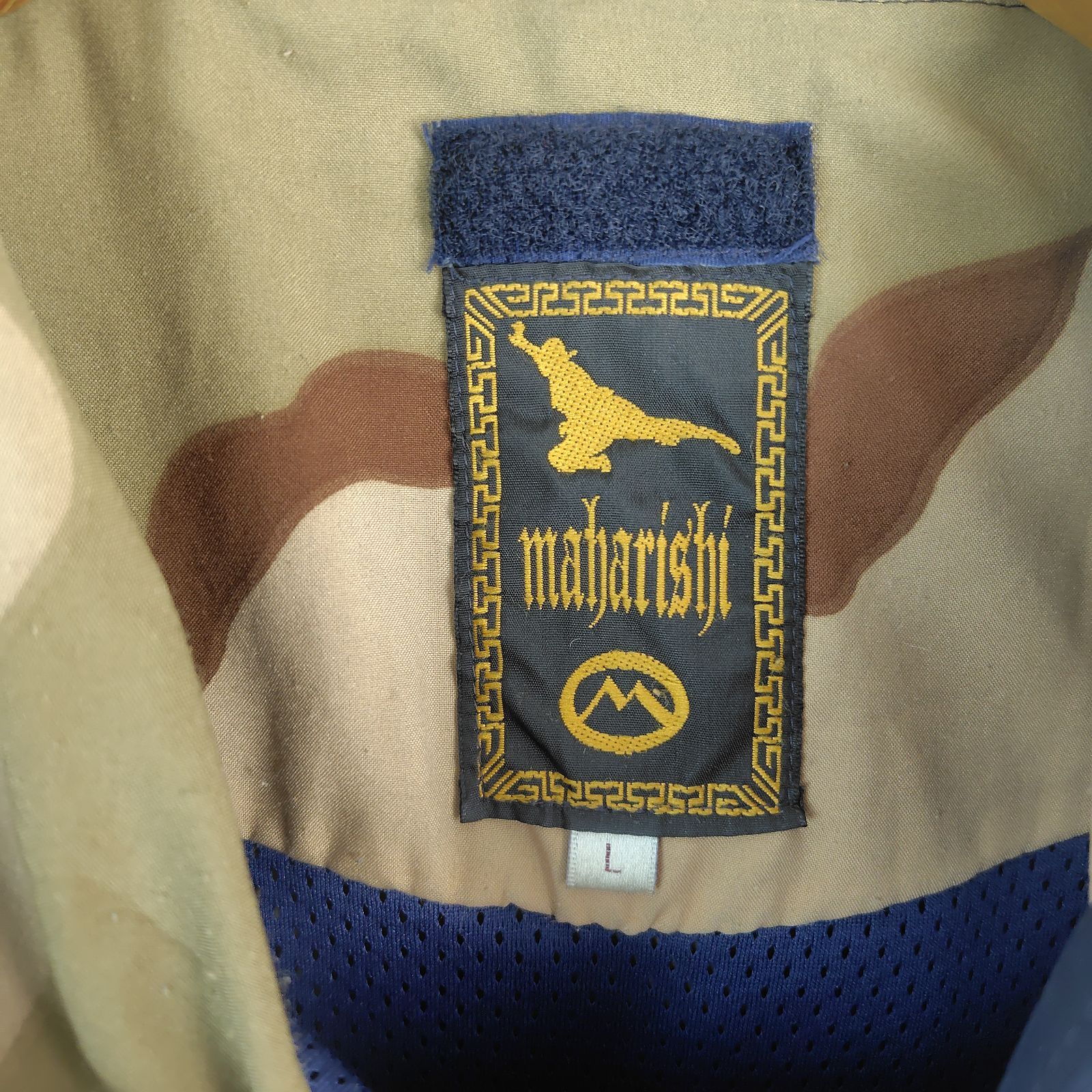 maharishi マハリシ アノラックパーカー ハーフジップ ネイビー L