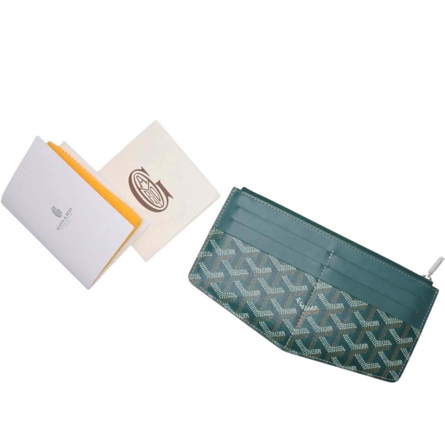 極美品 GOYARD ゴヤール Insert Louise インサートルイーズ 長財布 INSLOUMMLTY09CL09P PVC レザー グリーン 中古 4a001207 極美品 GOYARD ゴヤール Insert Louise インサートルイーズ 長財布