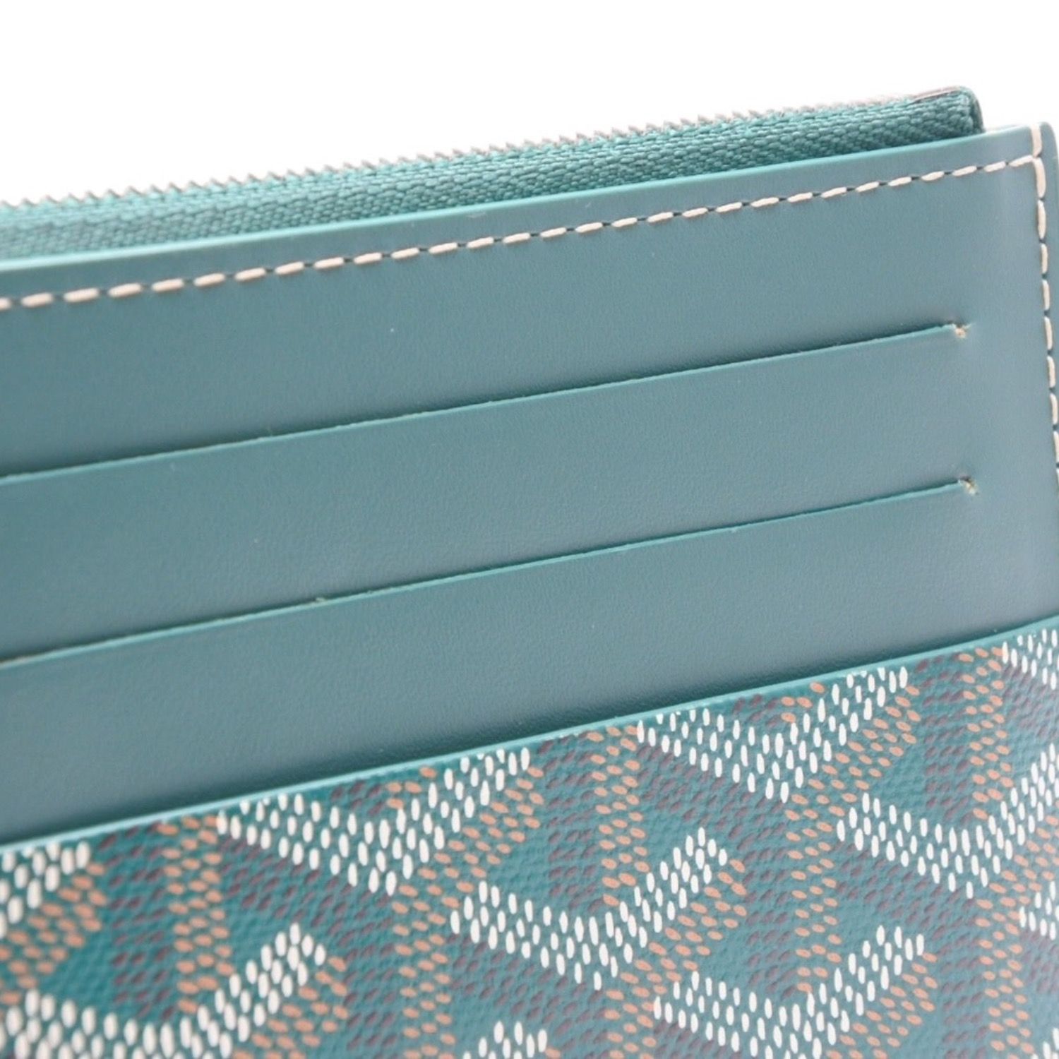 極美品 GOYARD ゴヤール Insert Louise インサートルイーズ 長財布 INSLOUMMLTY09CL09P PVC レザー グリーン 中古 4a001207 極美品 GOYARD ゴヤール Insert Louise インサートルイーズ 長財布