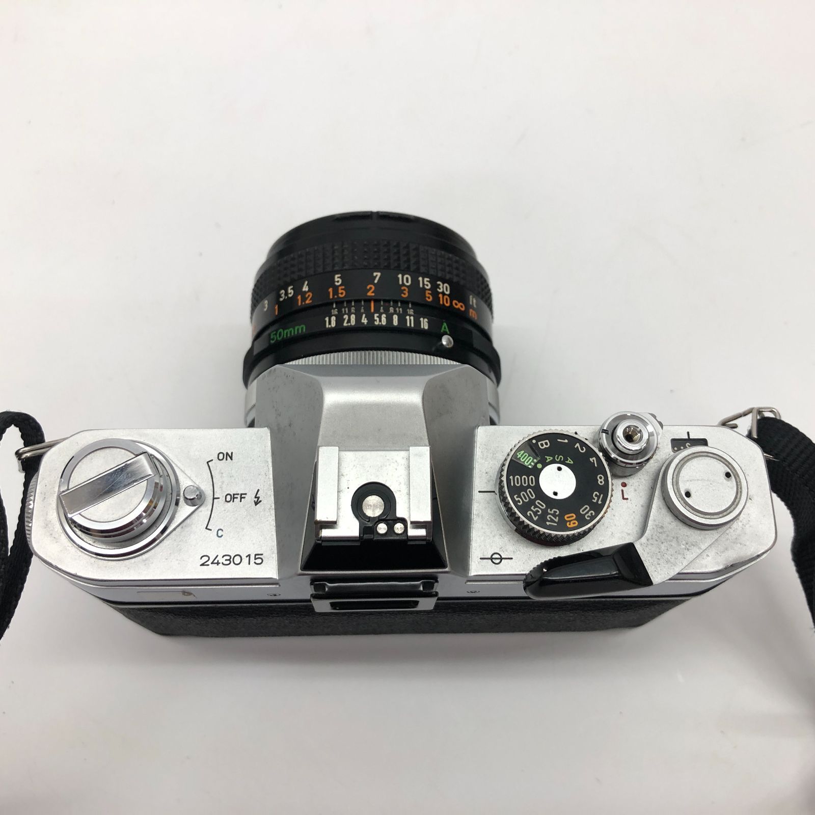 【実写確認整備品】キャノンFTb前期型／FD50mmf1.8SCフード付 Canon - Canon FTb + FD50mm F1.8の通販 by はらっぱ's shop｜キヤノン