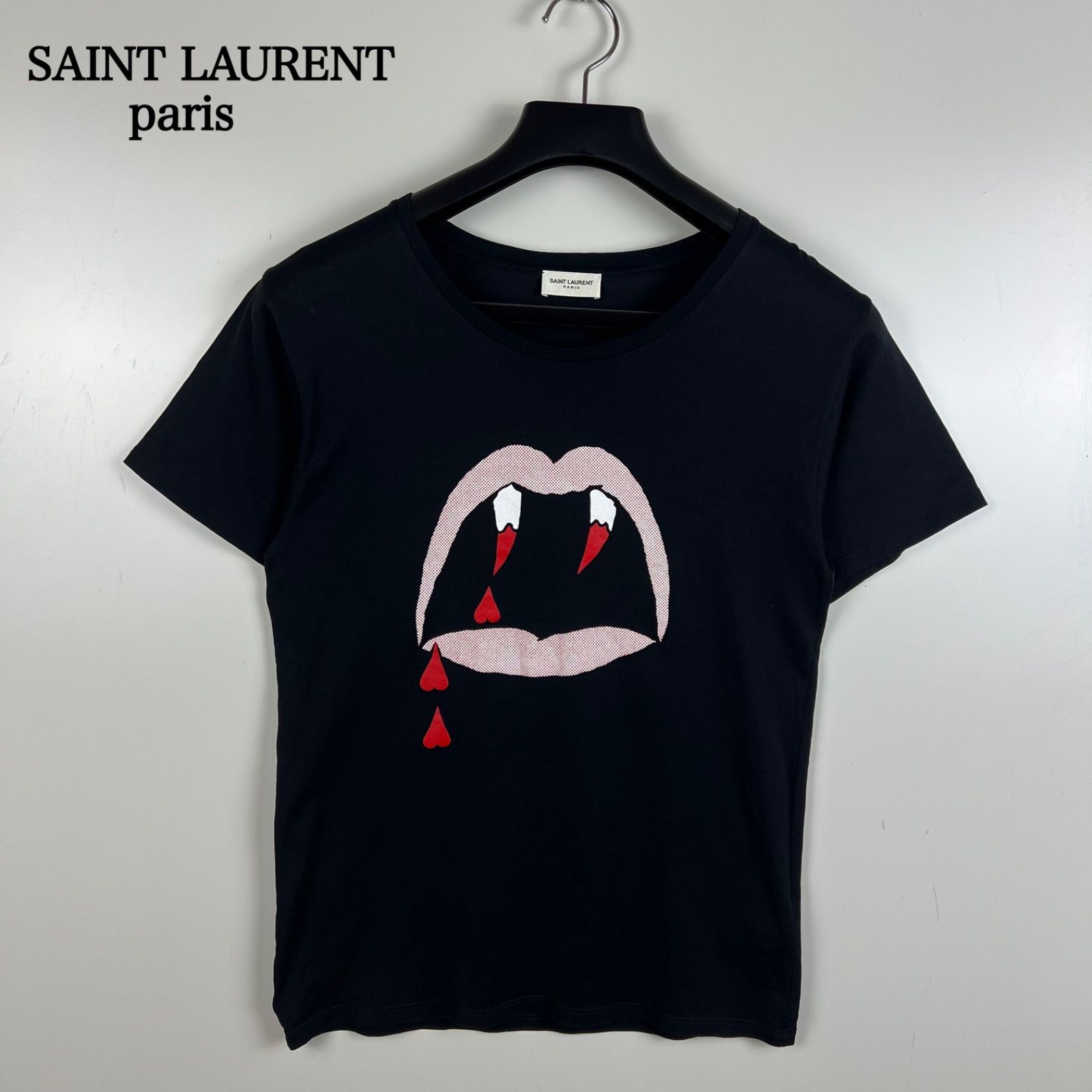 SAINT LAURENT paris 2016 HEDI archive Blood Star Vampire Tee XS 