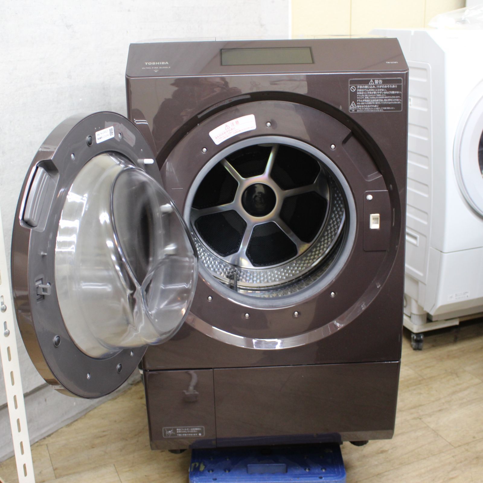 822)東芝 ドラム式洗濯乾燥機 ZABOON ザブーン TW-127XP1L 洗濯12kg 