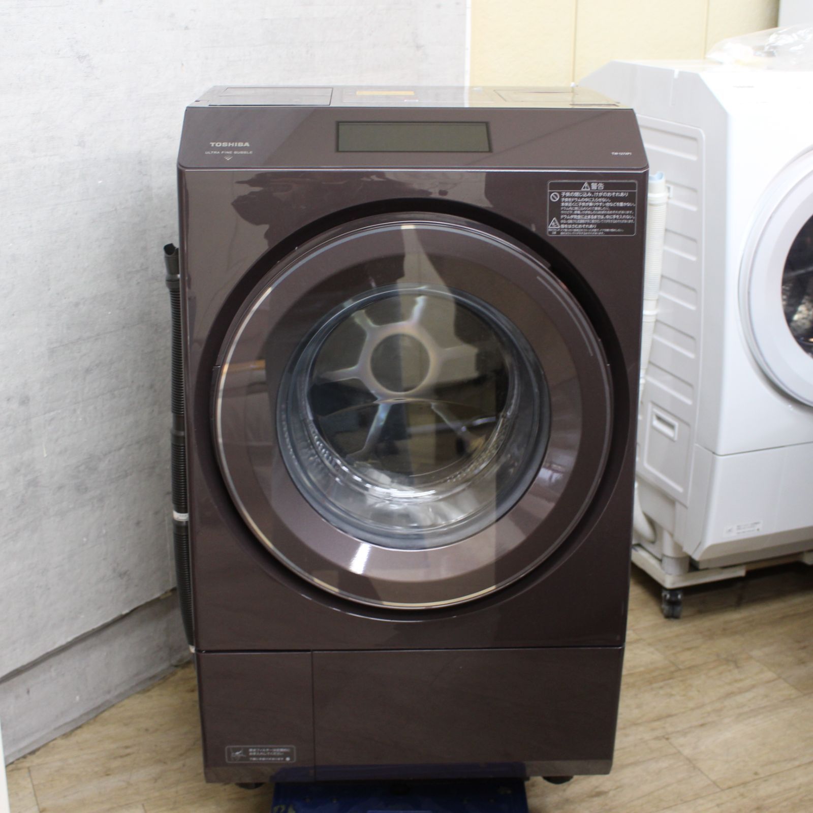 822)東芝 ドラム式洗濯乾燥機 ZABOON ザブーン TW-127XP1L 洗濯12kg 