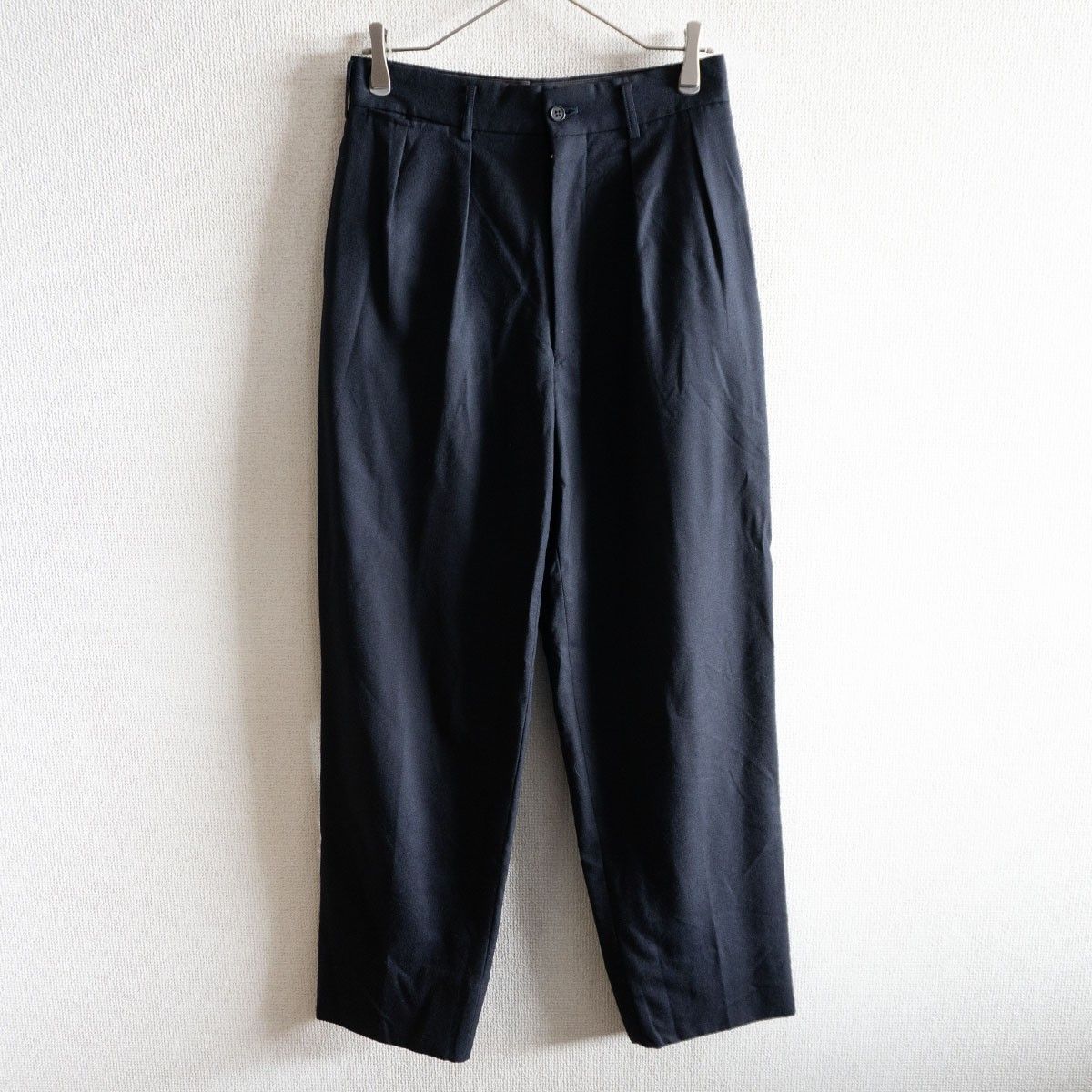 Y's for men ワイズフォーメン タックワイドパンツS濃紺 ヨウジ