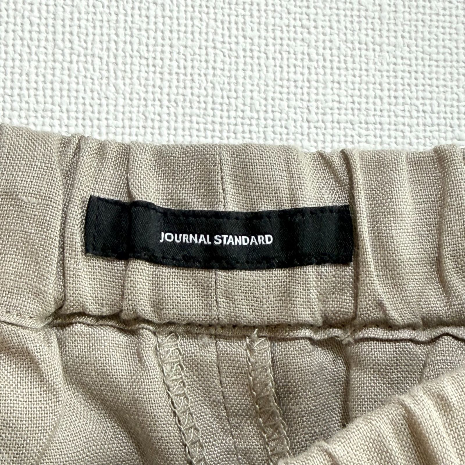◇タグ付き◇ JOURNAL STANDARD リネン100% タックキュロット ベージュ