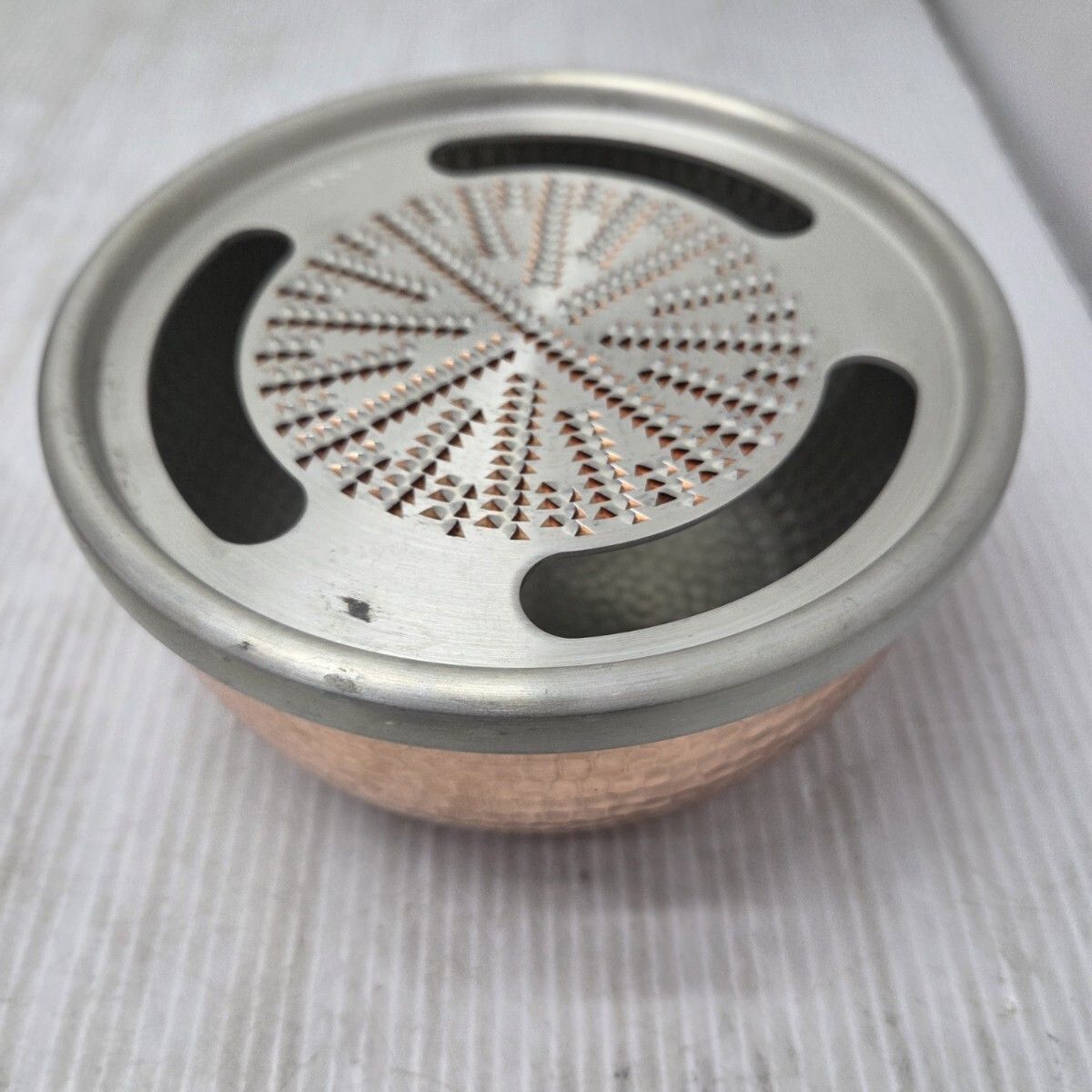 S03756 新光堂 純銅おろし器 5寸 純銅 銅器 温故知新 HMO-9 日本製