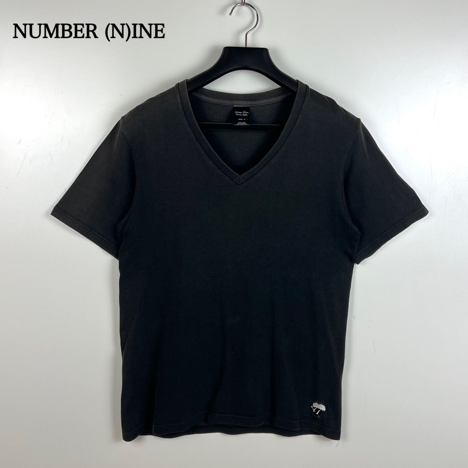 NUMBER (N)INE 03ss archive rolling stones tan Vneck tee 3 