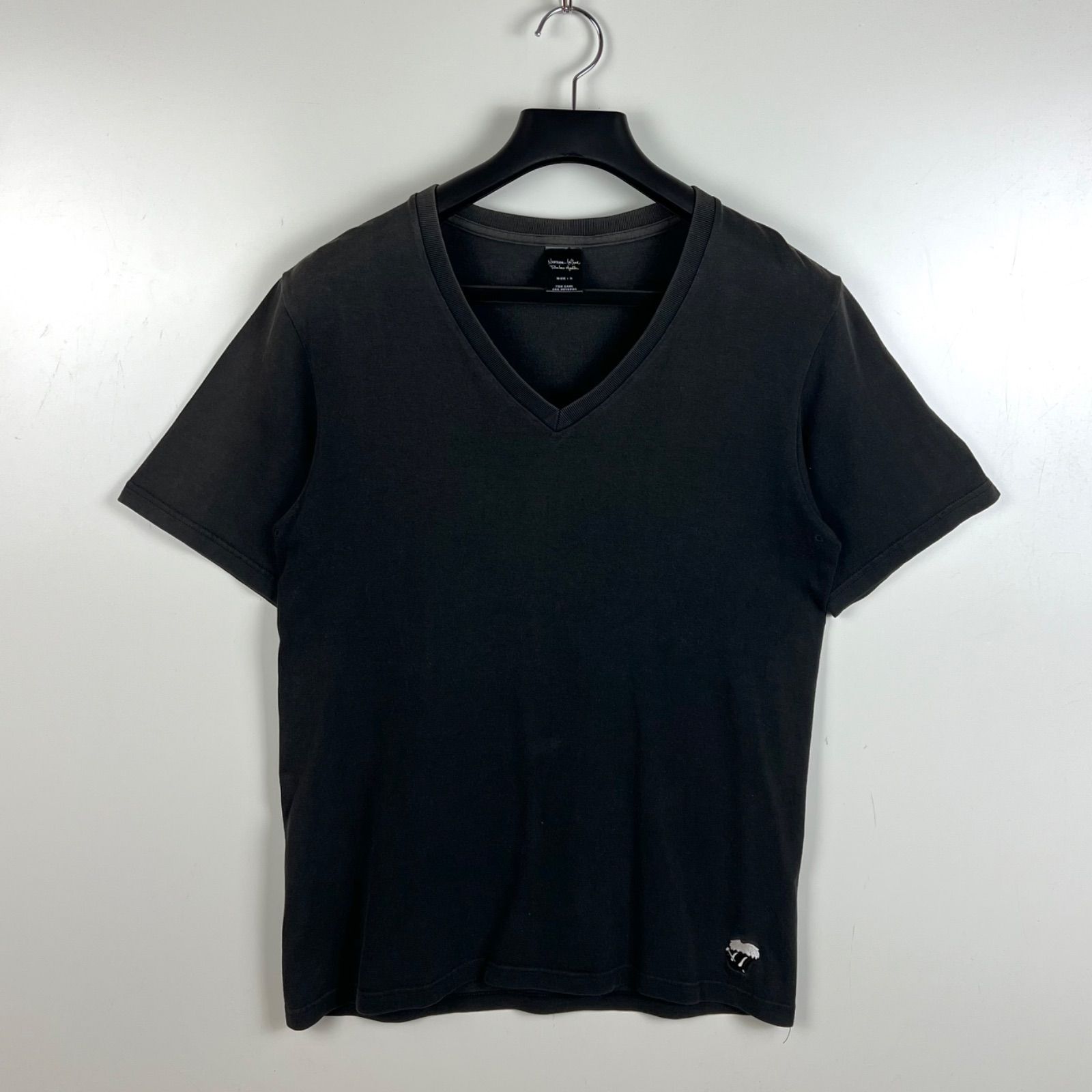 NUMBER (N)INE 03ss archive rolling stones tan Vneck tee 3 
