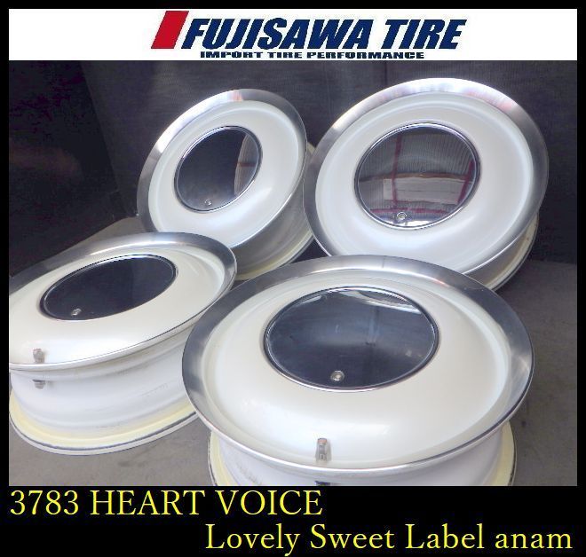 【3783】B▲送料無料▲HEART VOICE LovelySweetLabel anam▲14x5.0J 4穴 PCD100/110/114.3 +45▲4本 26102727