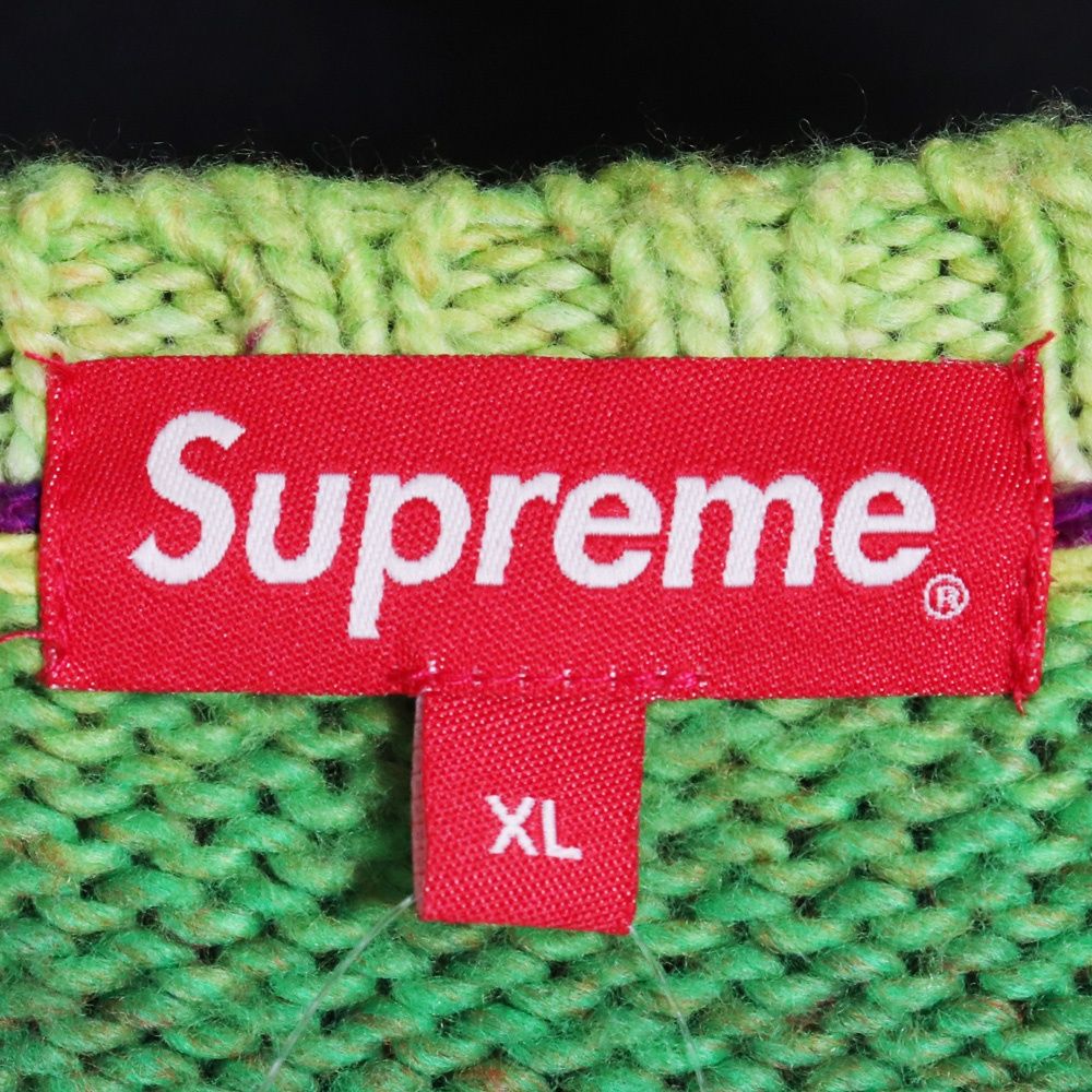 SUPREME Gradient Stripe Sweater XLサイズ マルチカラー - メルカリ