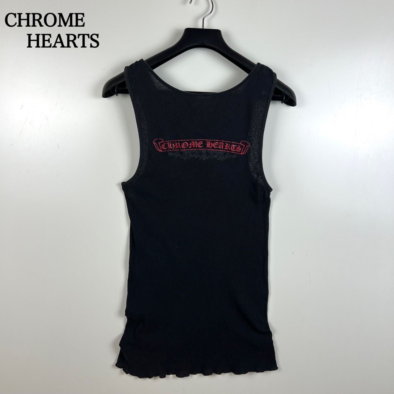 レア　クロムハーツUSA LOGOタンクトップ レディース CHROME HEARTS（クロムハーツ） USA LOGO Tank Top ロゴタンクトップ