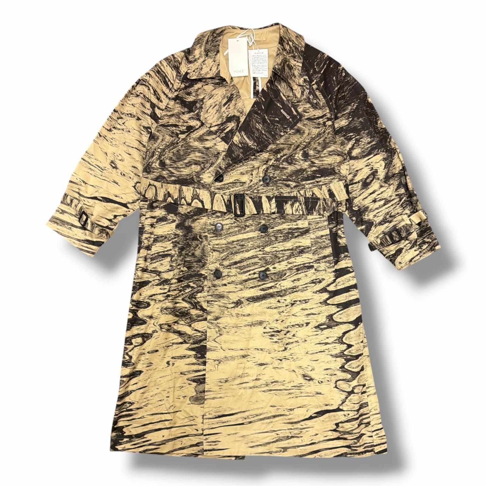 参考上代121000円 未使用 YOKE 25SS Photo Printed Cotton Trench Coat