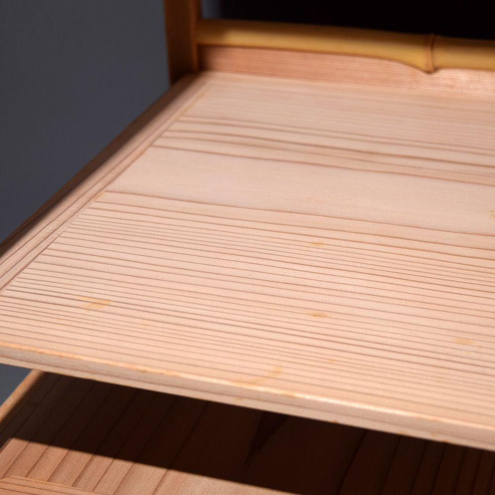 新品未使用品 茶平一斎 八景棚 組み立て式 木製 茶道具 茶室 茶飾 棚物