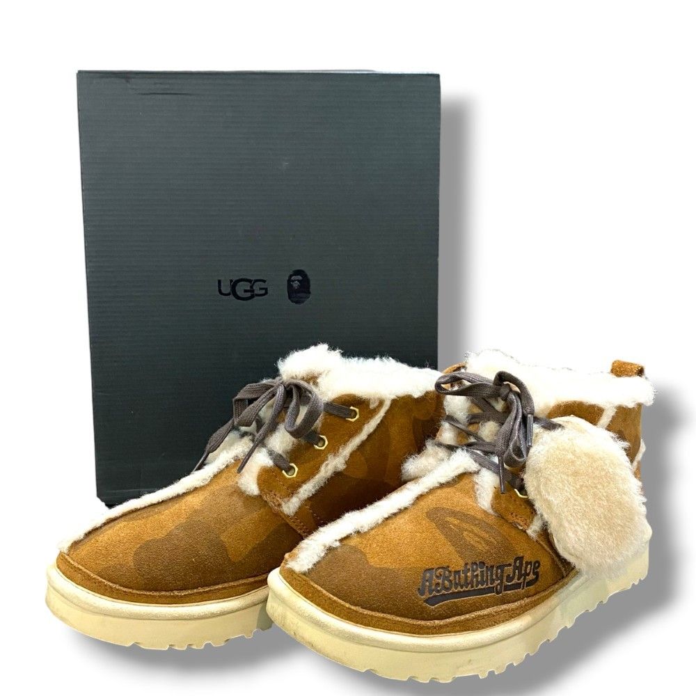 25cm UGG × A BATHING APE NEUMEL ブラウン 1104641 ムートンブーツ