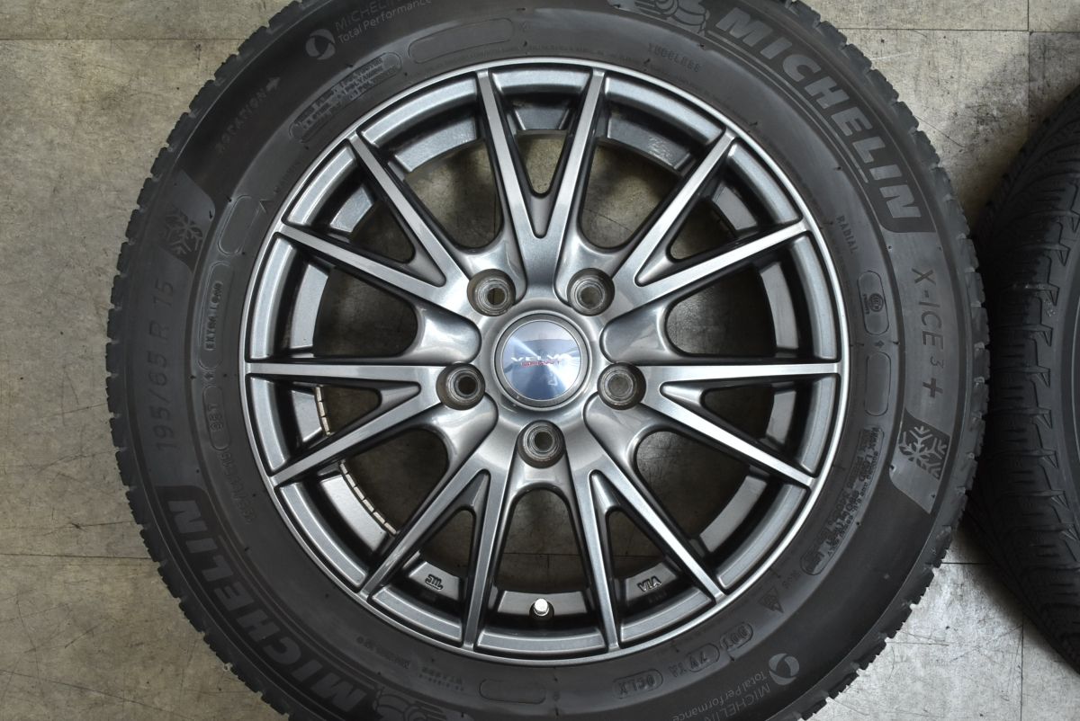 交換用に】VELVA SPORT 15in 6J +43 PCD114.3 ミシュラン X-ICE 3+ 195