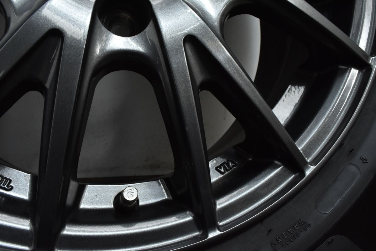 バルブレム◆15インチ 6J IS45 PCD114.3-5H◆BS ブリザック VRX 195/65R15付き◆セレナ ノア ヴォクシー ステップワゴン バリ溝】DOS 15in 6J +43 PCD114.3 ブリヂストン ブリザック VRX2 195