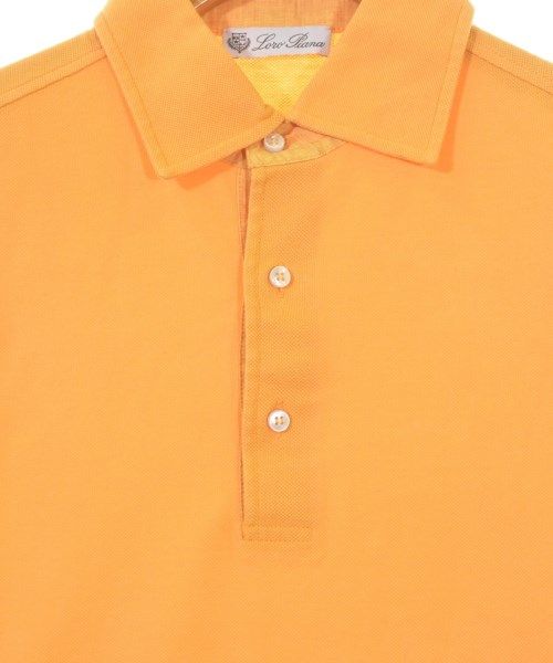 ロロピアーナ ポロシャツ 42 オレンジ Loro Piana - Orange Piqué Short Sleeve Polo | Mitchell Stores