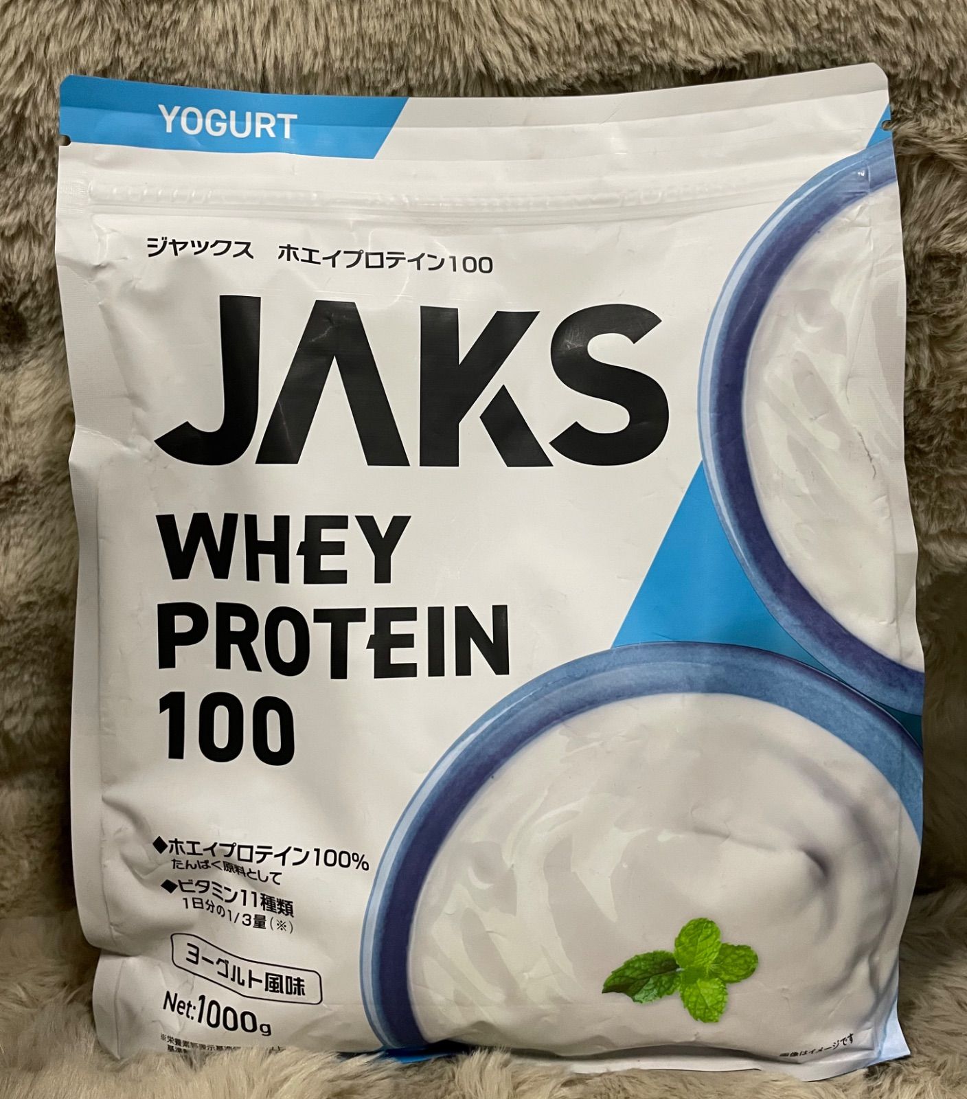 新品未開封】 ジャックス JAKS プロテイン ホエイ 1kg ヨーグルト風味 