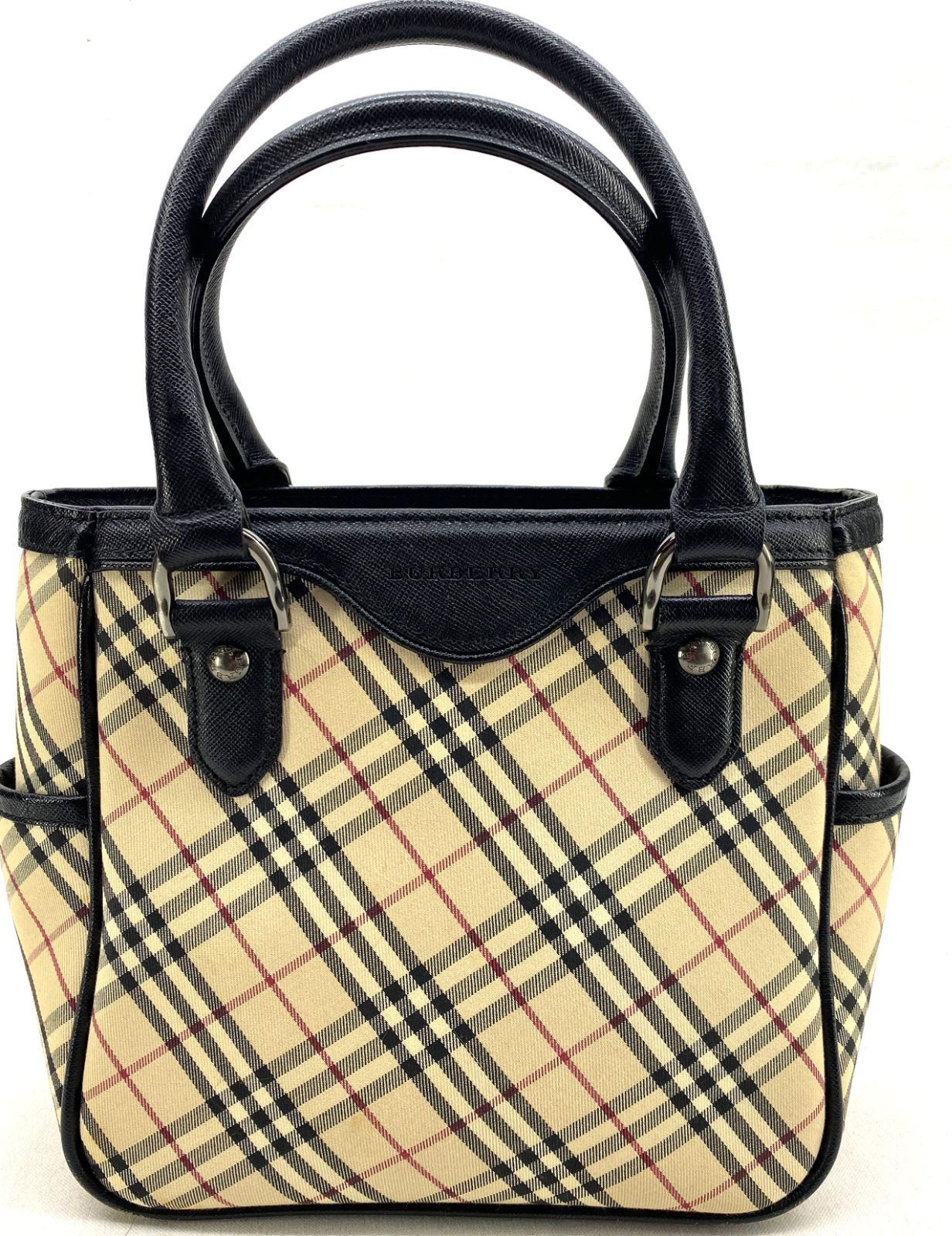 BURBERRY バーバリー ノバチェック ハンドバッグ_254067 - メルカリ