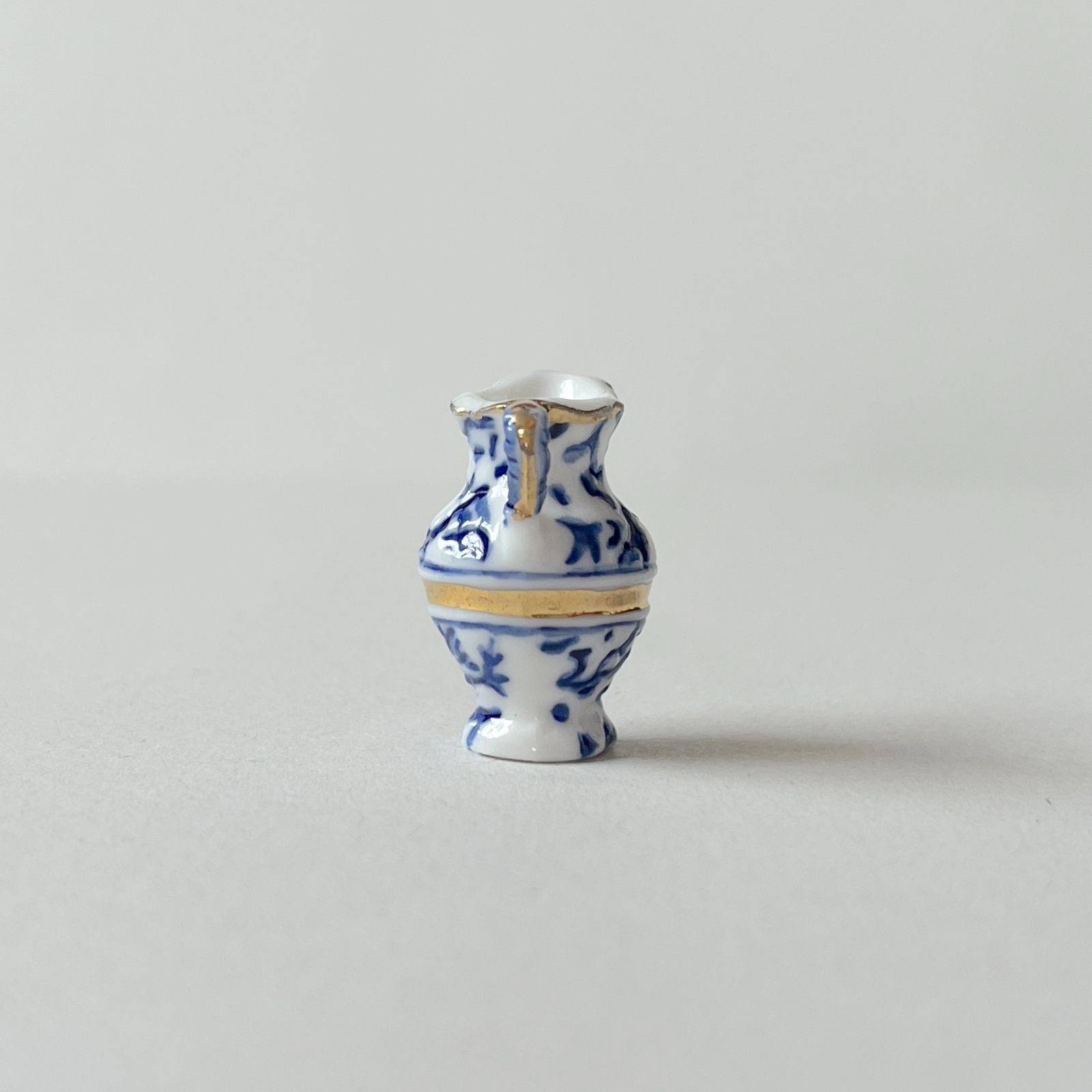 フェーヴ ピッチャー⑤ 金彩の陶器 フランス フェーブ ミニチュア陶器