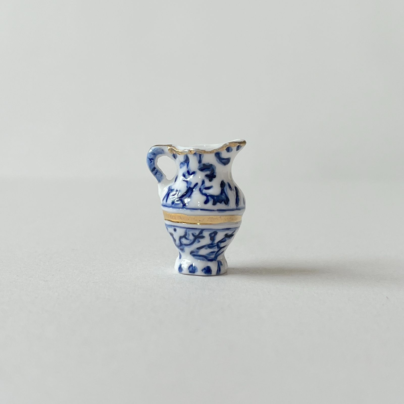 フェーヴ ピッチャー⑤ 金彩の陶器 フランス フェーブ ミニチュア陶器