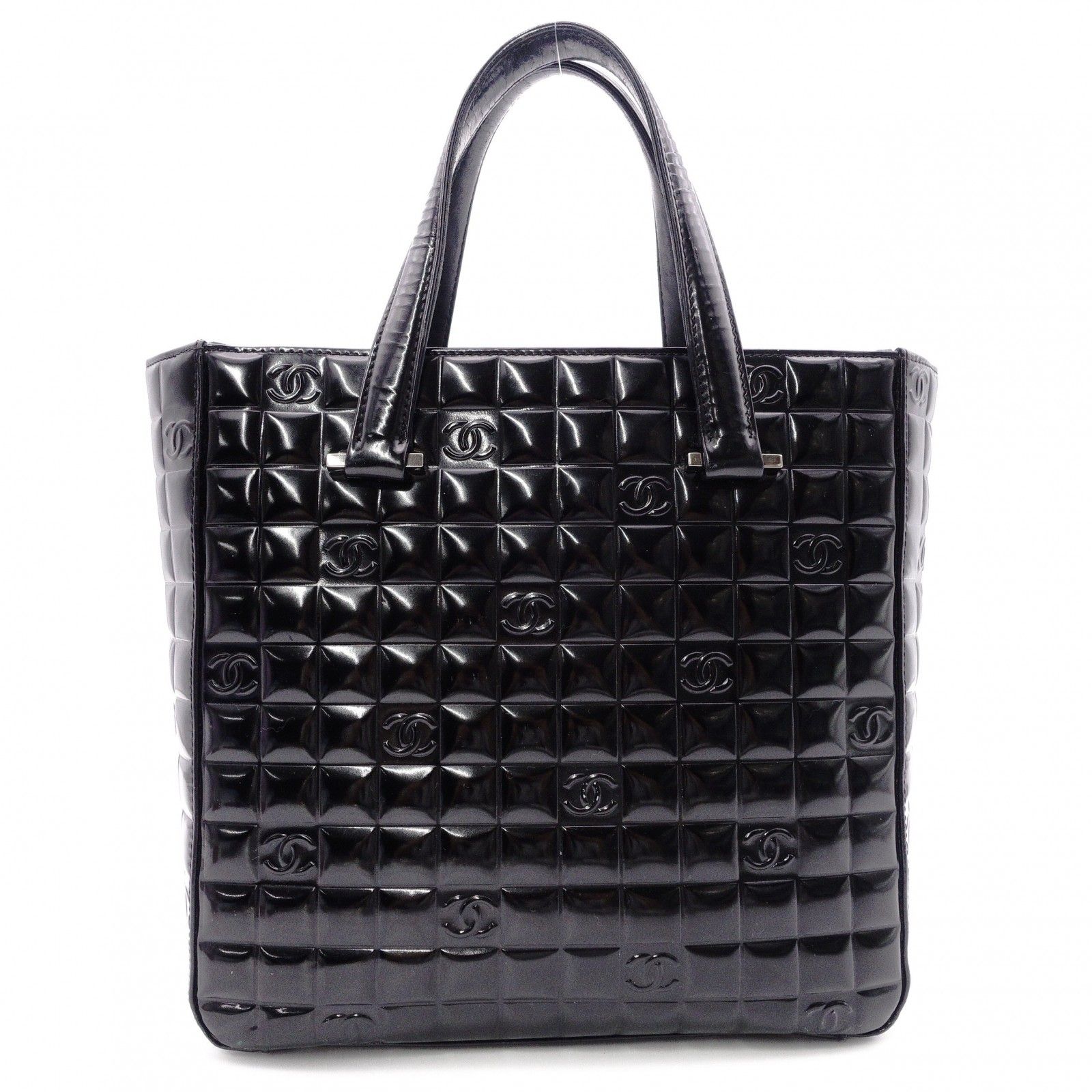 CHANEL シャネル チョコバー ショルダーバッグ パテントレザー
