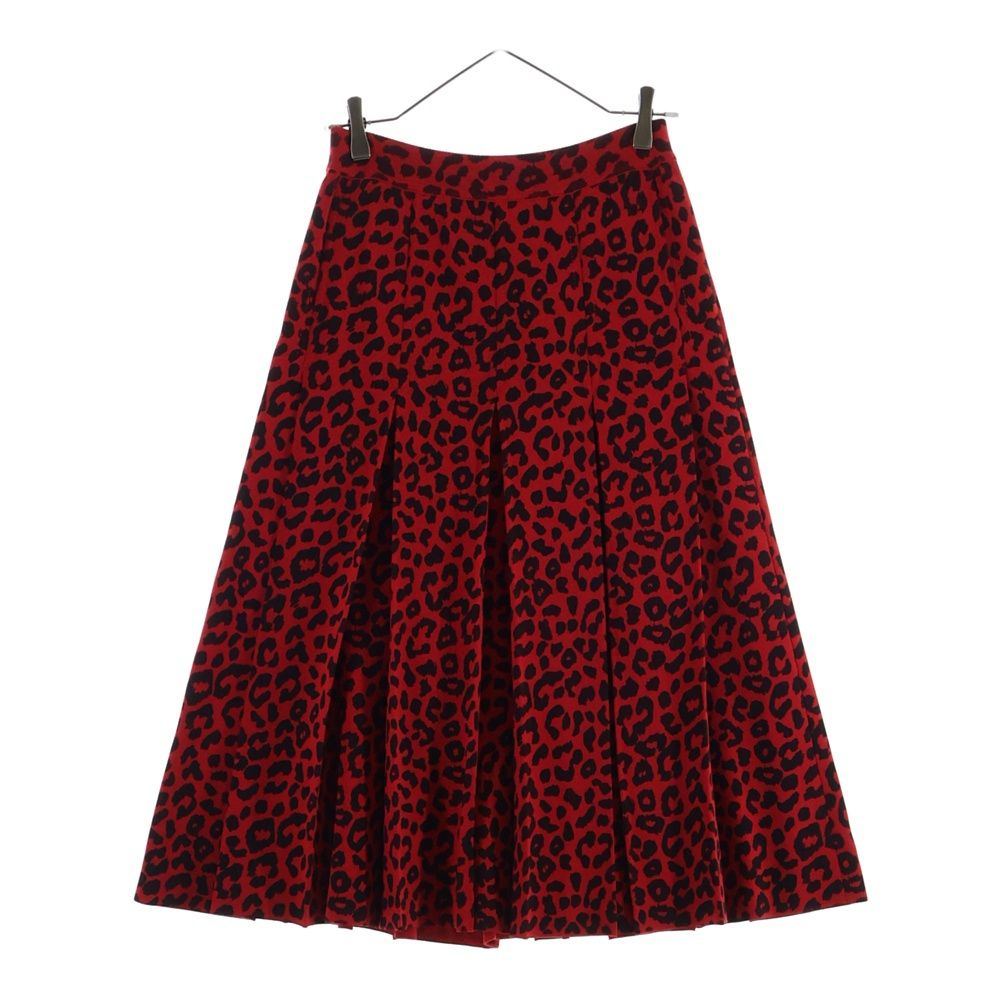 GUCCI レオパード柄 シルクスカート 42 レディース GUCCI (グッチ