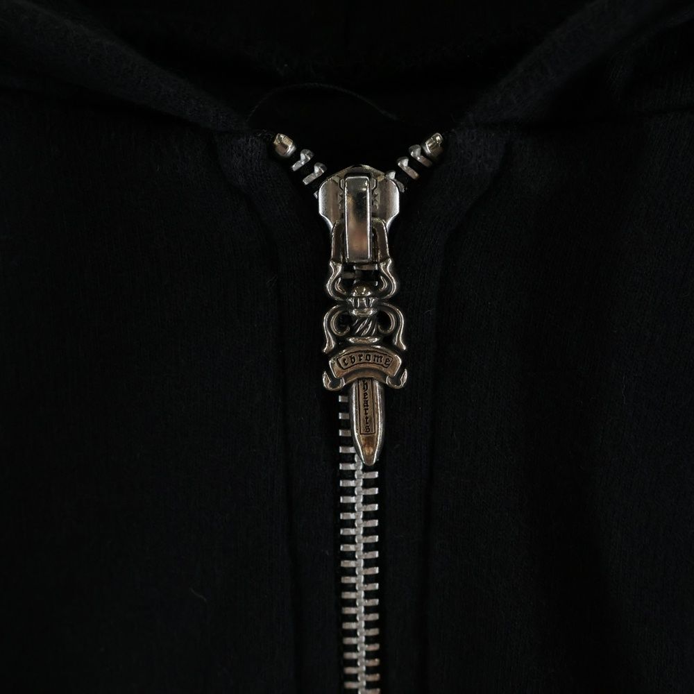 CHROME HEARTS (クロムハーツ) SWTSHRT HD ZIP Tバー ダガージップ