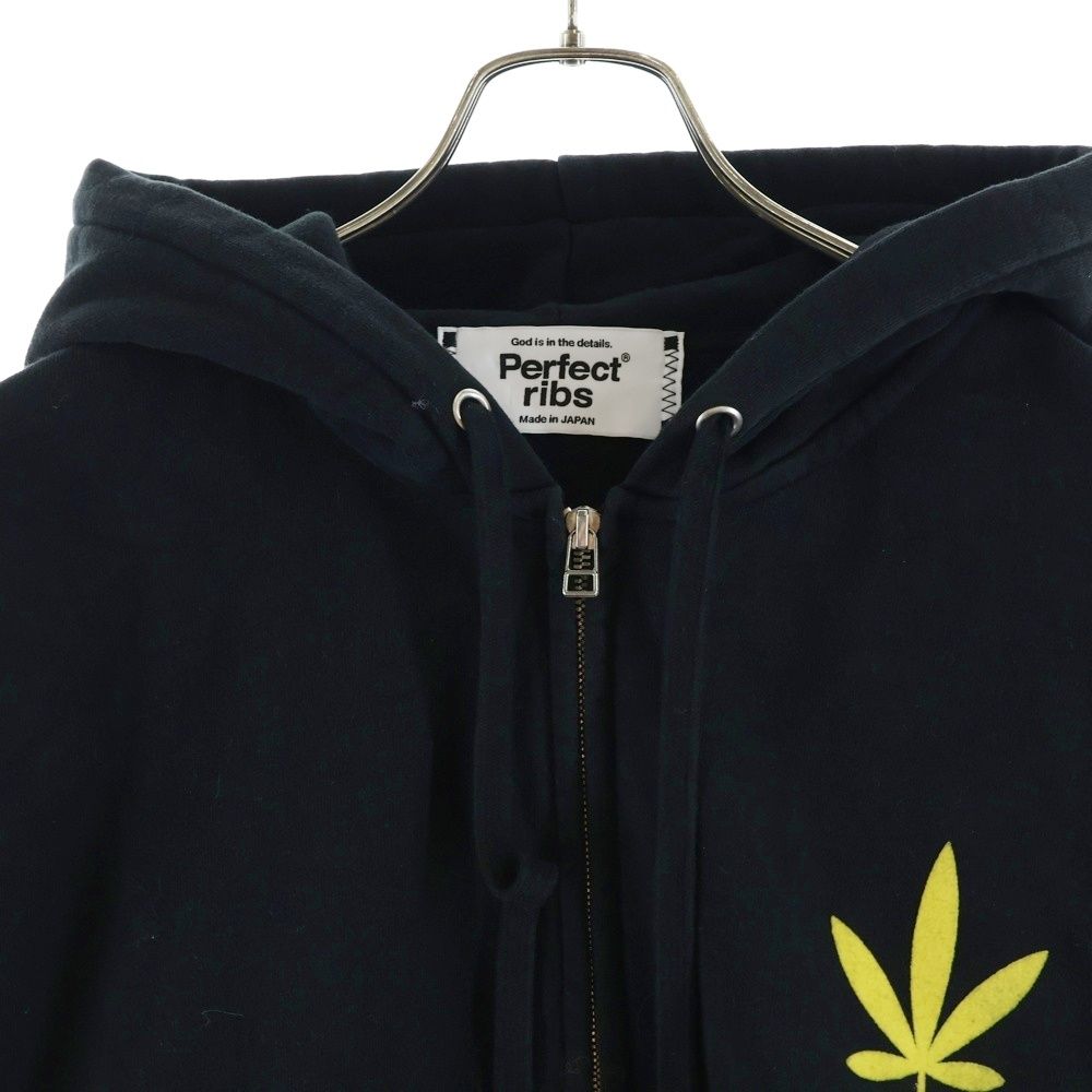 Perfect Ribs パーフェクトリブス ×A LOVE MOVEMENT KEEP CALM Basic Zip Hoodie ア ラブ ムーブメント ベーシック ジップアップスウェットパーカー フーディー ブラック PR534035A Perfect Ribs (パーフェクトリブス) ×A LOVE MOVEMENT KEEP CALM Basic