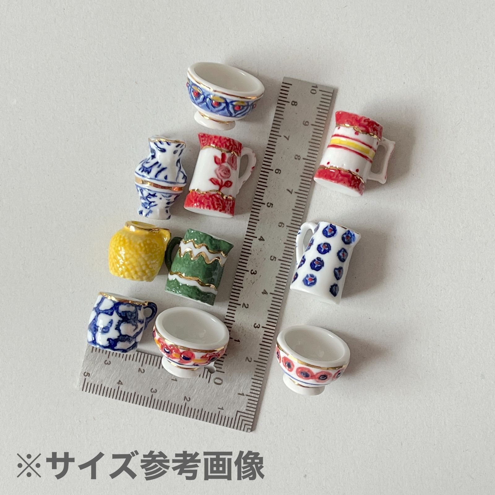 フェーヴ ピッチャー⑦ 金彩の陶器 フランス フェーブ ミニチュア陶器