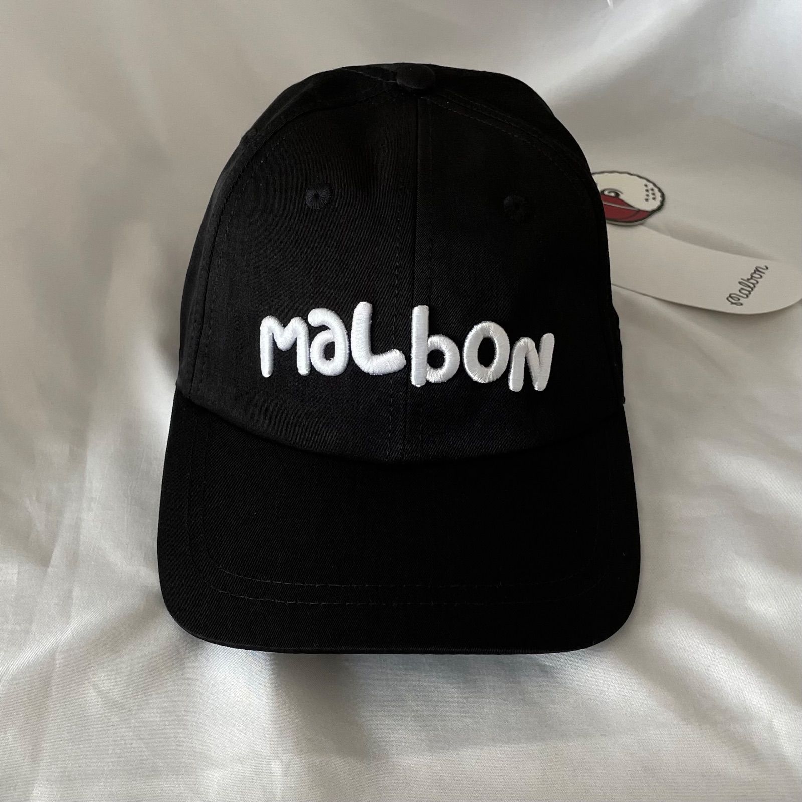 新品 マルボンゴルフ malbon golf 帽子 キャップ ブラック - メルカリ