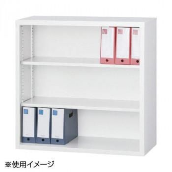 豊國工業 33深型オープン書庫 TS-33DK CN-85色(ホワイトグレー)