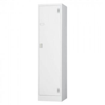 豊國工業 スタンダードロッカー1人用(シリンダー錠) TLK-S1 CN-85色(ホワイトグレー)