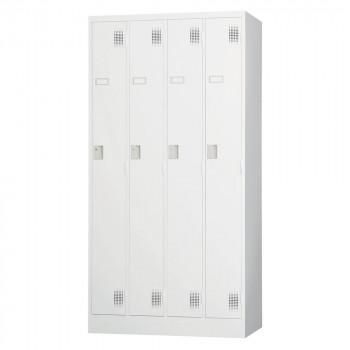 豊國工業 スタンダードロッカー4人用(シリンダー錠) TLK-S4 CN-85色(ホワイトグレー)