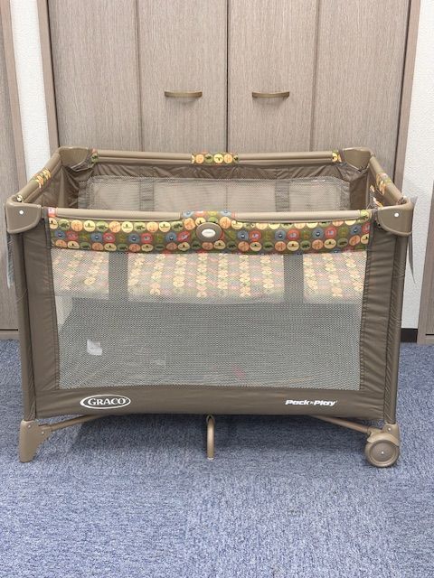 グレコ パッキンプレイヤード バシネット ベビーサークル 動物柄 