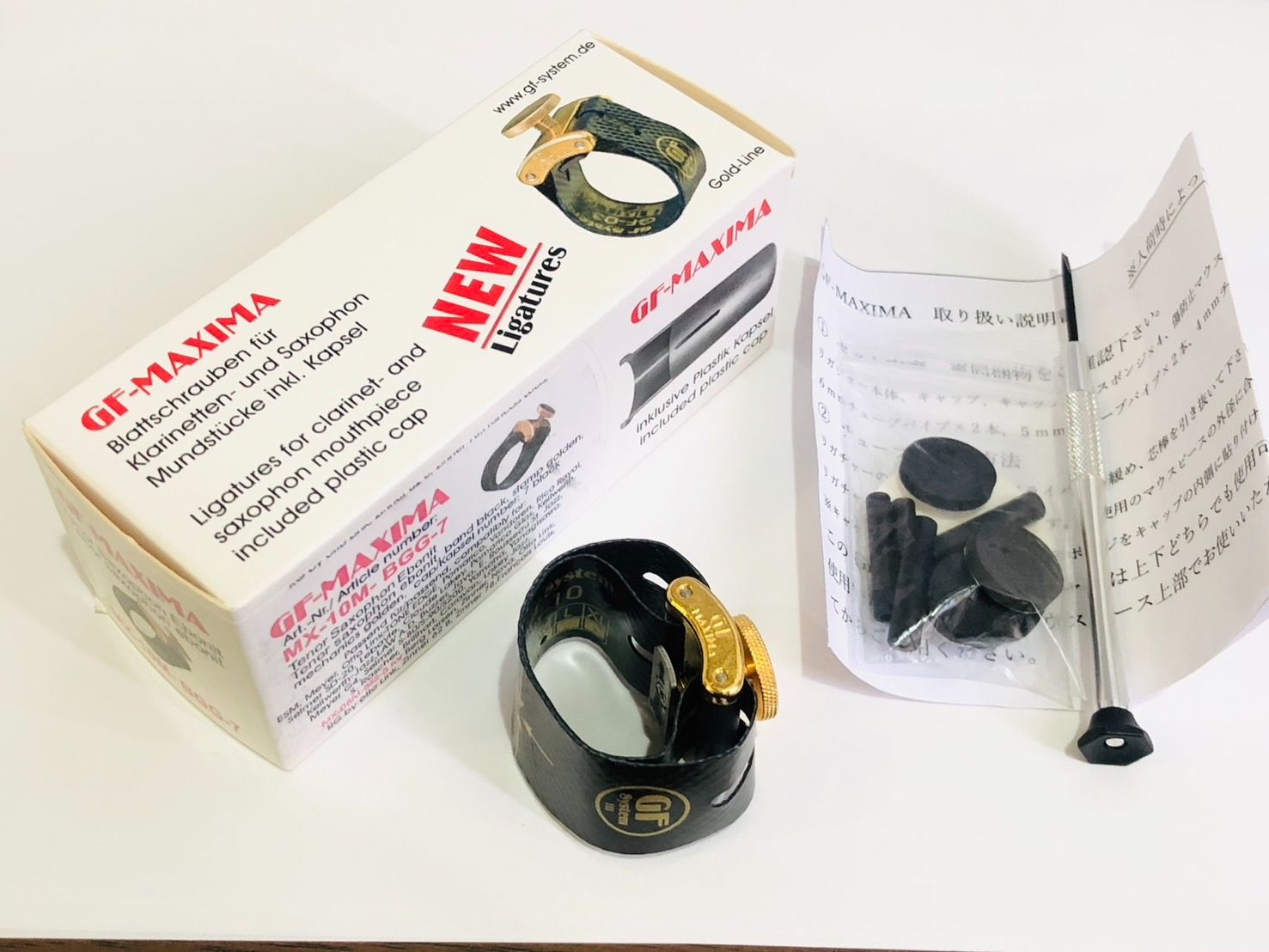 テナーサックス GF-System MX-10M-BGG-7 GF-MAXIMA 用リガチャー テナーサックス MX-10M-BGG-7 用リガチャー　GF-MAXIMA 管楽器・吹奏楽器