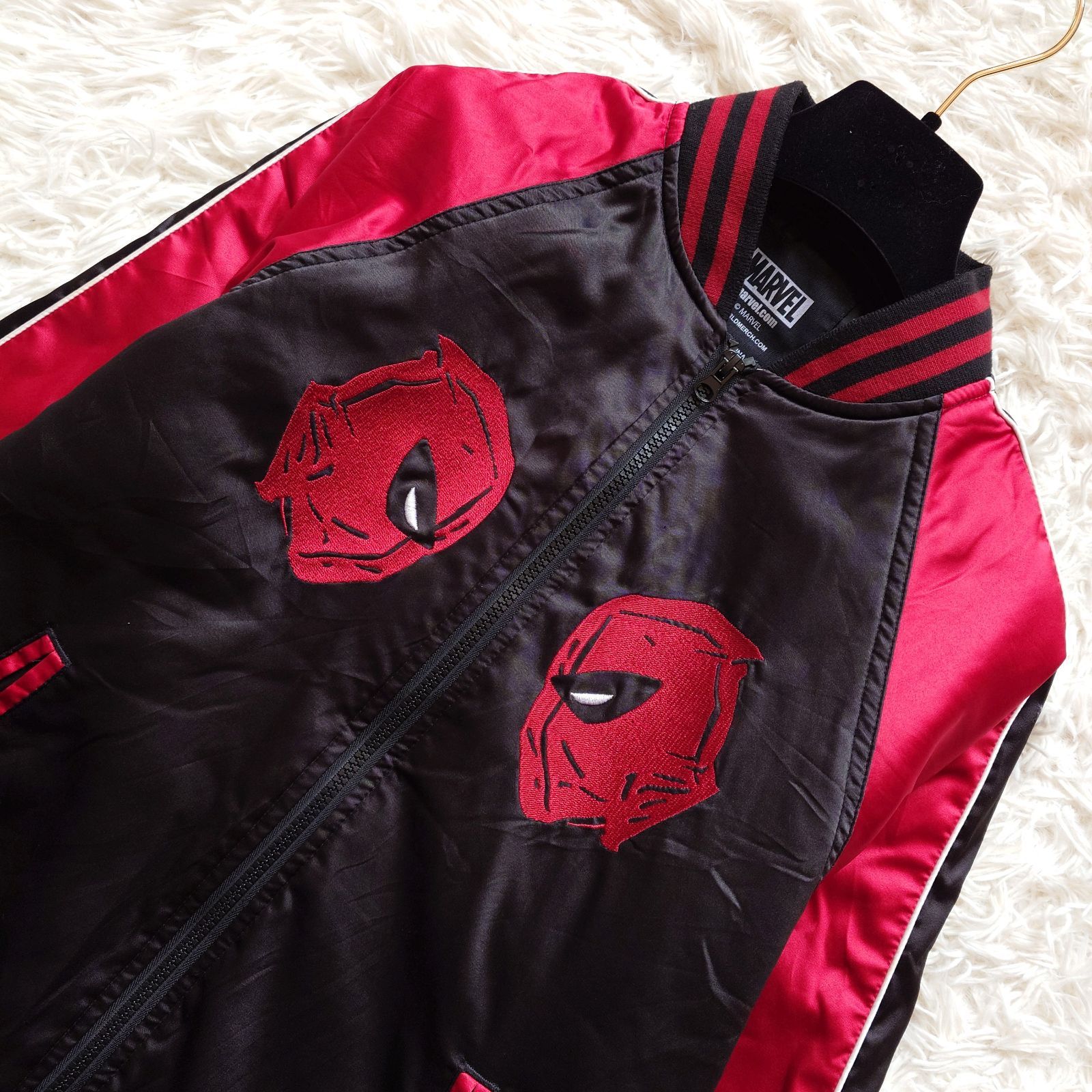 希少 MARVEL DEADPOOL マーベル デッドプール 刺繍 スカジャン