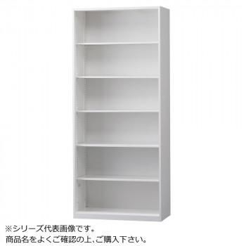 豊國工業 壁面収納庫浅型オープンH2100 ホワイト HOS-O2SX BN-90色(ホワイト)