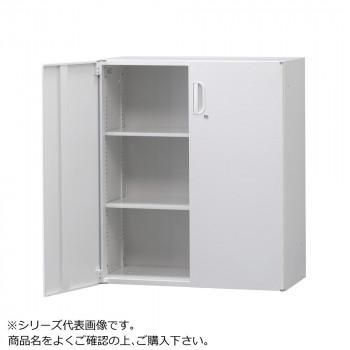 豊國工業 壁面収納庫浅型両開きH1050(下置) ホワイトHOS-HRDSX BN-90色(ホワイト)