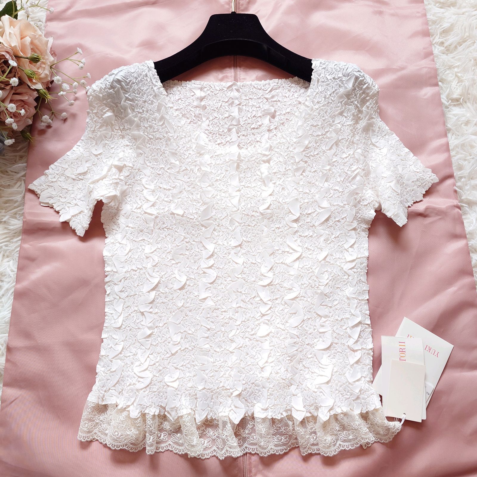 YUKI TORII Gプリーツ 花柄トップス 長袖 YUKI TORI I プリーツ YUKI TORII Gプリーツ 花柄トップス 長袖 YUKI